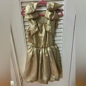Flowers by Zoe Shiny Gold Dress